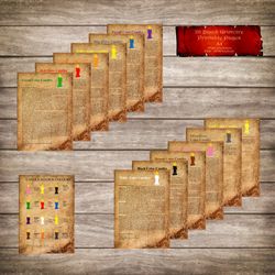 26 Pages for Candle Magic Journal, Candle Magic Color Meanings, Candle Magic Cheat Sheets, Grimoire Pages