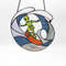 UFO Suncatcher Ufo Stained Glass Stained Glass Window Hangings Alien Ornament Ocean Wave Stained Glass Suncatcher 7