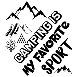 camping-is-my-favorite-sport tshrit design