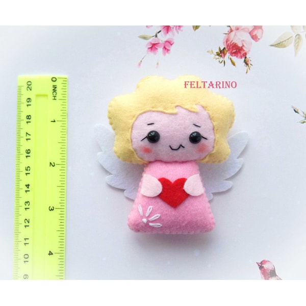 Cupid felt pattern, Felt doll pattern, Valentin day felt pat | Inspire ...