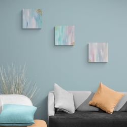 abstract sky modular painting blue purple abstraction sunrise home wall decor