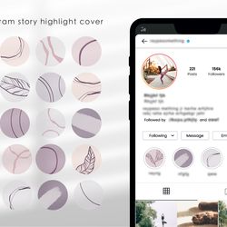 20 Abstract Art Instagram Highlights Story Cover / Social Media