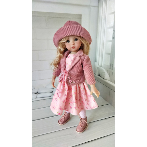 Handmade pink set for Little Darling dolls-2.jpg