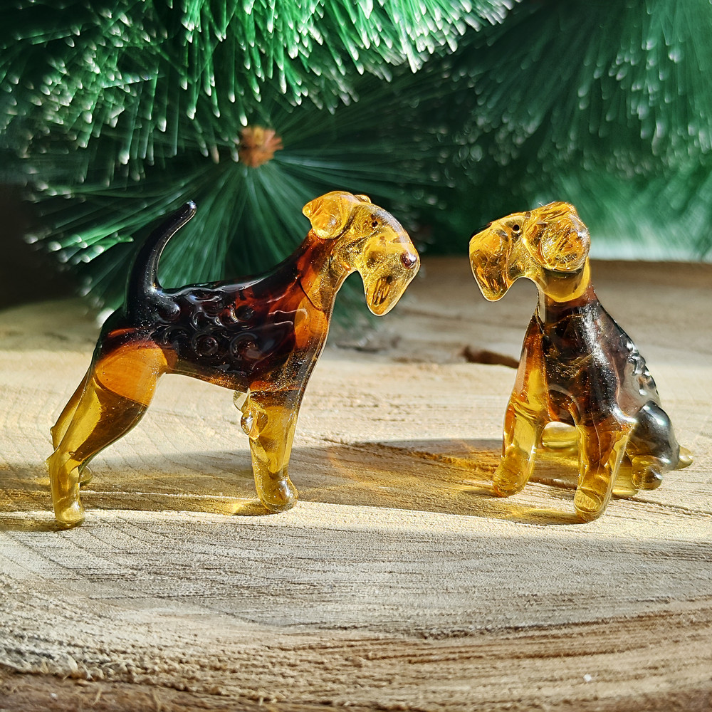 Statuette Welsh terrier, airedale terrier