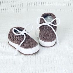 Booties for baby 3/6 months shoes cotton Gift for baby moccassins fof baby boy girl shoes diy crochet