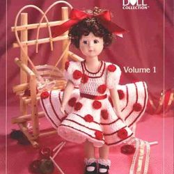 Digital | Crochet pattern for a vintage doll dress | Knitted dress for dolls | Toys for girls | PDF template