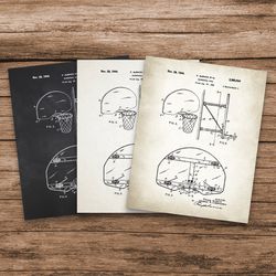 basketball goal patent, basketball gifts for men, basketball decor, basketball art gift, basketball sports