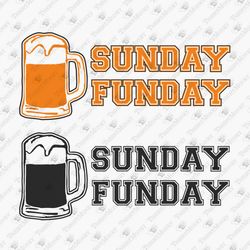 Sunday Funday Day Drinking Football Weekend Game Day Vinyl SVG Cut File