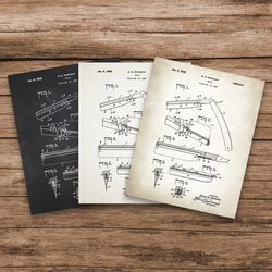 straight razor patent, toilet art, bathroom prints, bathroom posters, bathroom drawings, bathroom wall art