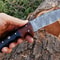 Damascus Steel Hunting Knife with Sheath in usa