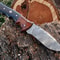 Damascus Steel Hunting Knife with Sheath in usa