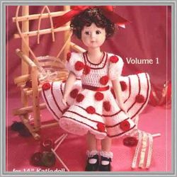 Digital - Vintage Dolls 14" Crochet Pattern - Little Girls of Yesterday for Dolls 14" - English - PDF