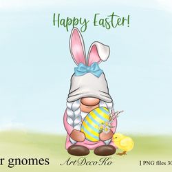Easter Bunny Gnomes, Easter sublimation