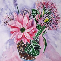 original author's painting in watercolor