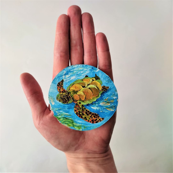 Green-sea-turtle-art-animal-painting-acrylic-texture-on-wood-small-wall-decor.jpg