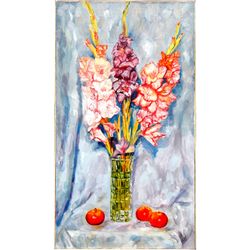 oil painting on canvas gladioli