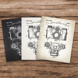 Vintage Camera Patent, Retro Camera, Camera Art Poster, Camera Wall Poster, Photography Gifts, Photo Camera Poster