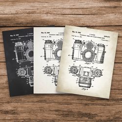 vintage camera patent, retro camera, camera art poster, camera wall poster, photography gifts, photo camera poster