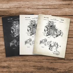 vintage camera patent, retro camera, camera art poster, camera wall poster, photography gifts, photo camera poster