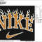 Burning Nike Embroidery Design, blazing brand logo, 4 sizes,Instant Download (3).png