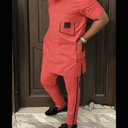 african men clothing, 2pics men sets, cotton fabric, different sizes and colors, men wesrs, all occassion, wedding suit