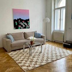 Checkered Handmade wool rugs in so amazing colors and design