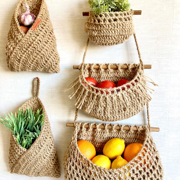 Set of Crocheted Jute Hanging Baskets for Kitchen Decor 7.jpg