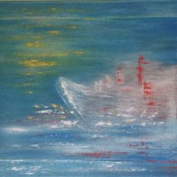 oil painting scarlet sails