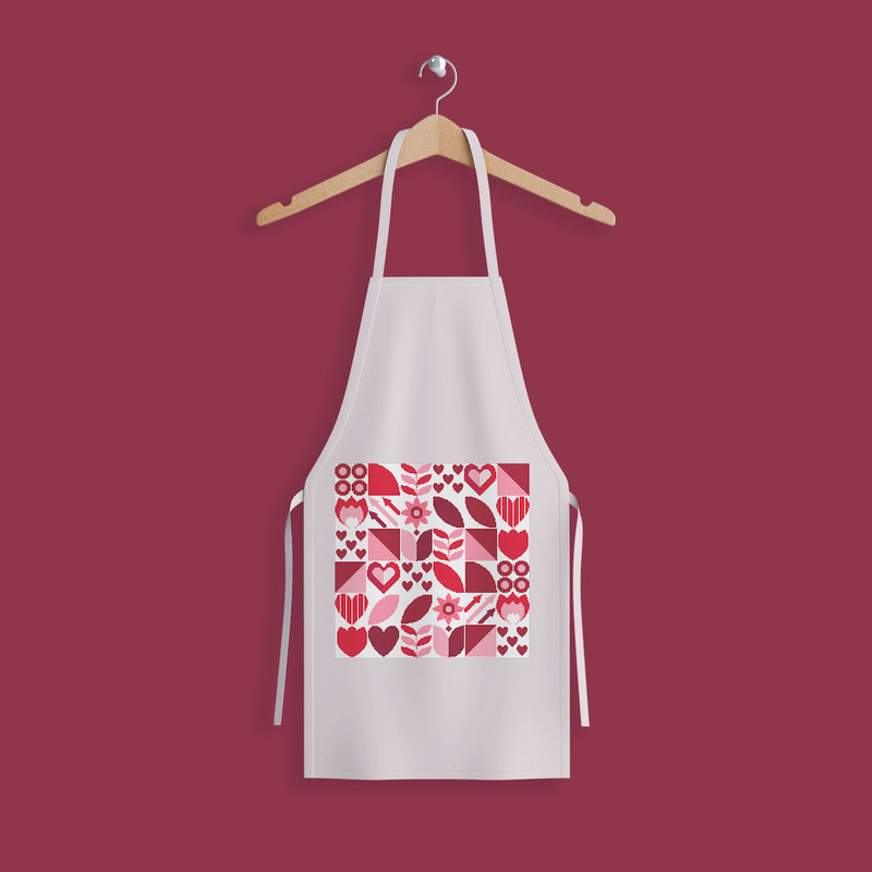 14 Boho style red colors Saint Valentine abstract modern style cross stitch digital printable pattern for home decor and gift.jpg