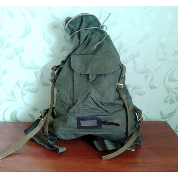 backpack russian military soldier bag vintage