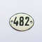 apartment 482 small door address number plate vintage