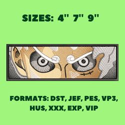 Luffy Gear 5 Eyes embroidery design, anime eyes embroidery, anime pes design, machine embroidery pattern, anime