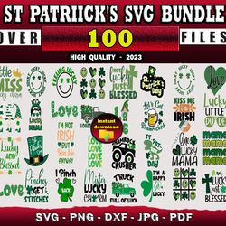 100 ST PATRICK'S SVG BUNDLE - SVG, PNG, DXF, EPS, PDF Files For Print And Cricut