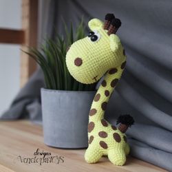 Crochet Giraffe pattern, amigurumi pdf animal tutorial, Safari Amigurumi toy