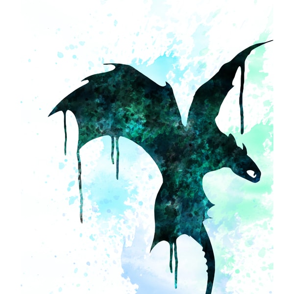 How to Train Your Dragon Toothless Set Disney Art Print Digi | Inspire ...