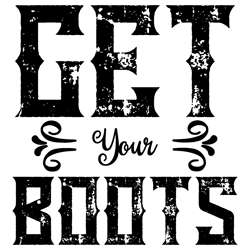 Get-Your-Boots-typography Tshirt Design