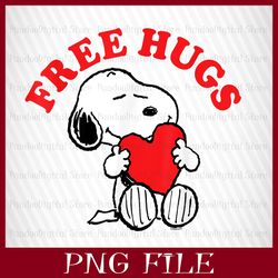 Free hugs, free hugs Snoopy, free hugs Snoopy Valentines, Snoopy Valentines png, Snoopy with heart, Snoopy png, Valentin