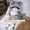 Cute Raccoon, Key Hanger for the Wall by MyWildCanvas-3.jpg