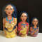 Pocahontas princess Russian wooden nesting dolls