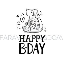 happy birthday baby cartoon clip art vector illustration set