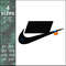 nike off white zip tie classic logo machine embroidery design