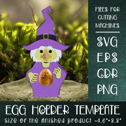 Wicked Witch | Halloween Egg Holder Template