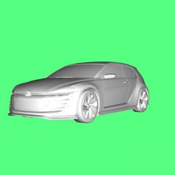 Beauty 1 3d Model Car STL 3D Printing Volkswgen GTi Vision
