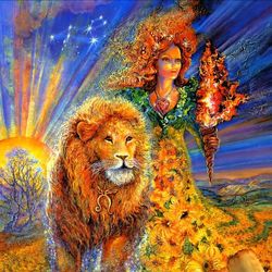 pdf cross stitch pattern - zodiac signs - leo