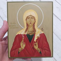 Victoria of Corduvia | Saint Victoria | Hand painted icon | Orthodox icon | Christian painting | Catholic icon | Holy