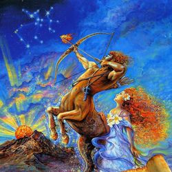 pdf cross stitch pattern - zodiac signs - sagittarius