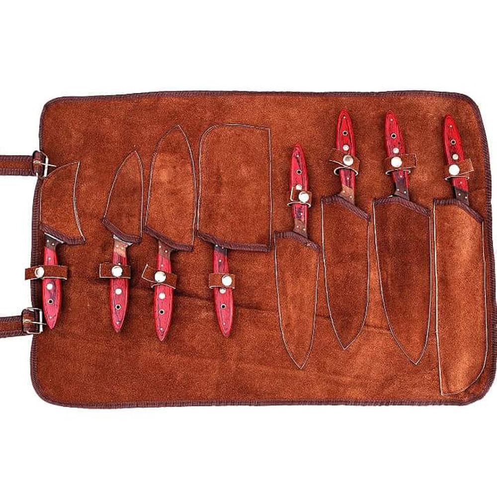 Damascus Steel Chef Set of 8 Pieces