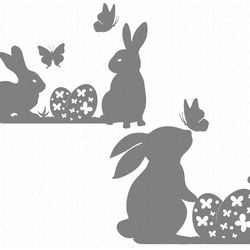 Easter Svg, Spring Svg, Bunny Flower Svg, Bunny Svg, Digital download