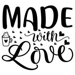Made-with-love Typography Tshirt  Downlaod By Vectorfreek