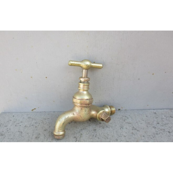 massive big old brass water tap vintage
